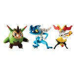 Pokemon-Figur Quilladin, Frogadir und Braixel